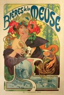 Bières de la Meuse. Alphonse Mucha, 1897